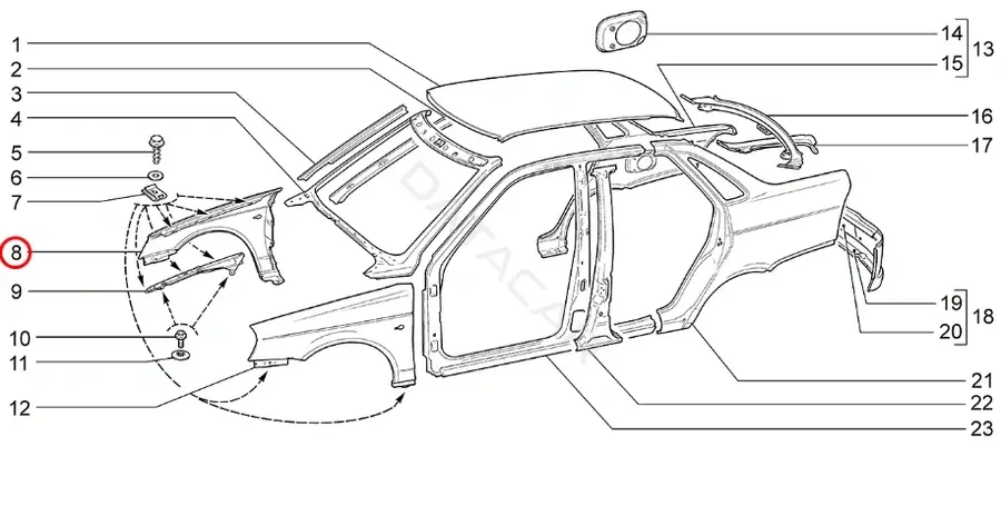 Крыло переднее LADA 21700-8403010-70