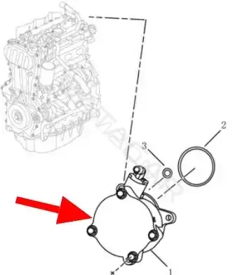 Вакуумный насос GEELY 2044000400