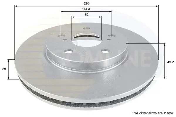 Тормозные диски COMLINE ADC01112V