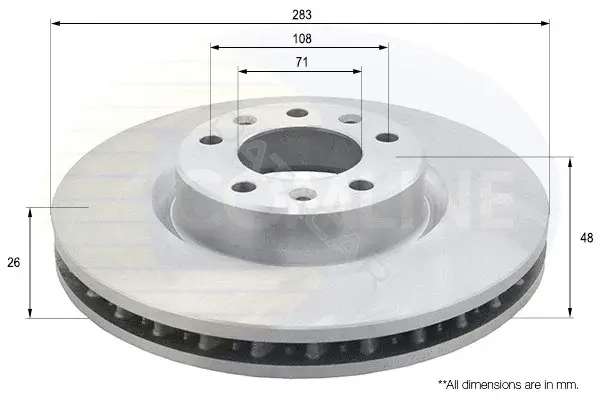 Тормозные диски COMLINE ADC2727V