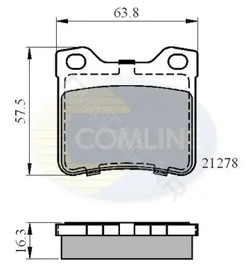 Тормозные колодки COMLINE CBP01060