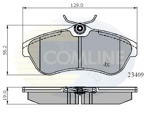 Тормозные колодки COMLINE CBP01146
