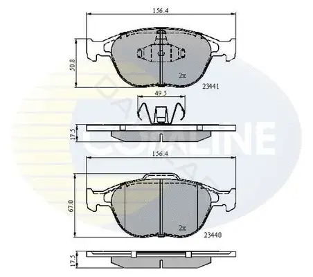 Тормозные колодки COMLINE CBP01150