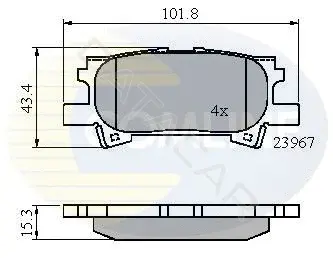 Тормозные колодки COMLINE CBP01279