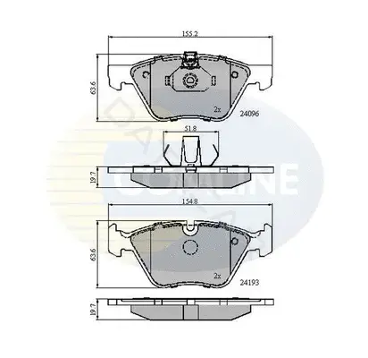 Тормозные колодки COMLINE CBP01300