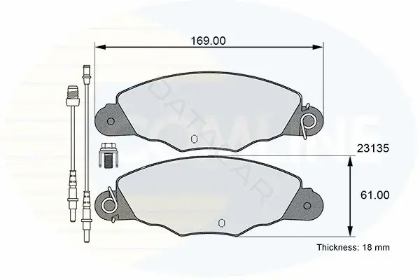 Тормозные колодки COMLINE CBP01526
