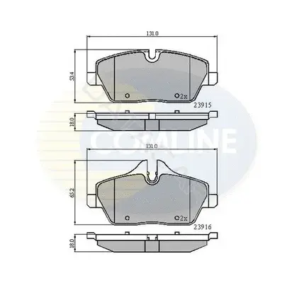 Тормозные колодки COMLINE CBP01531