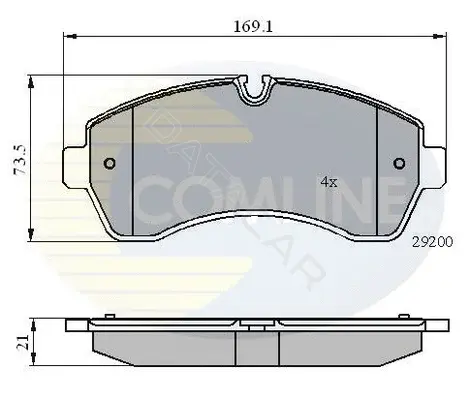 Тормозные колодки COMLINE CBP01569