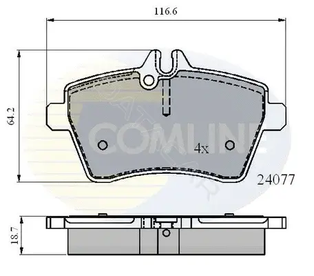 Тормозные колодки COMLINE CBP01592