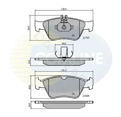 Тормозные колодки COMLINE CBP0274