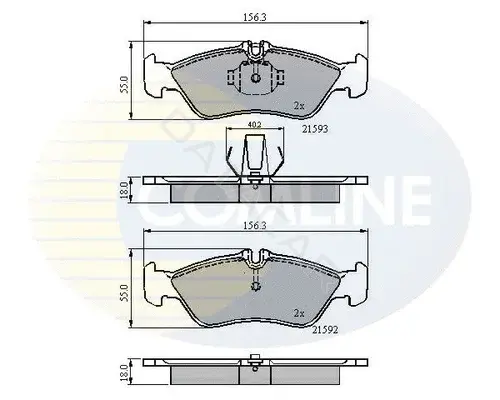 Тормозные колодки COMLINE CBP0478