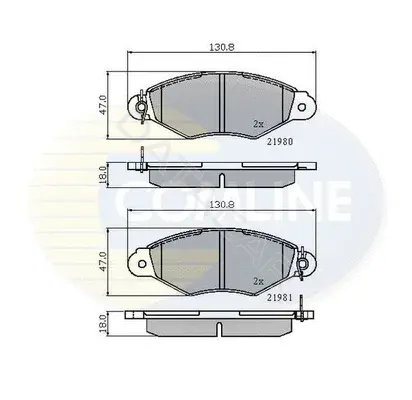 Тормозные колодки COMLINE CBP0485