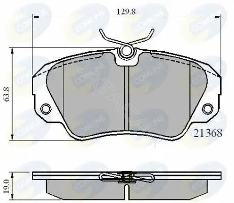 Тормозные колодки COMLINE CBP0493