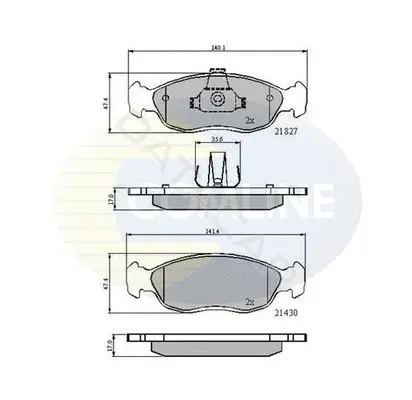 Тормозные колодки COMLINE CBP0570