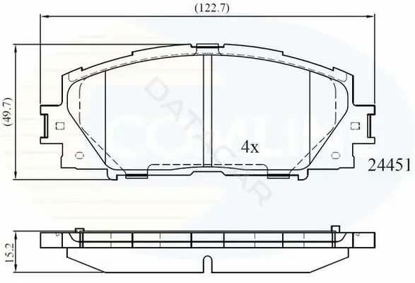 Тормозные колодки COMLINE CBP06014