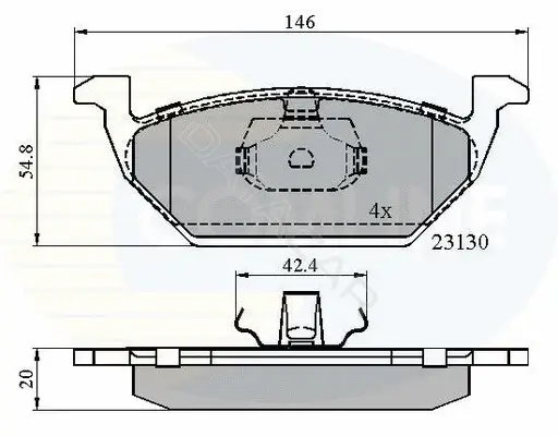 Тормозные колодки COMLINE CBP0737