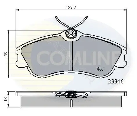 Тормозные колодки COMLINE CBP0892