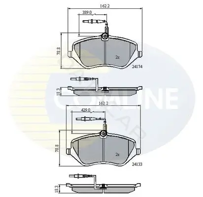 Тормозные колодки COMLINE CBP11251