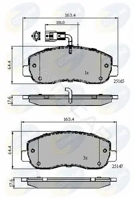 Тормозные колодки COMLINE CBP12106