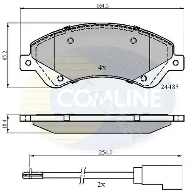 Тормозные колодки COMLINE CBP21511