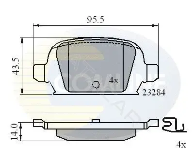Тормозные колодки COMLINE CBP31135