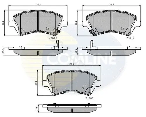 Тормозные колодки COMLINE CBP31154