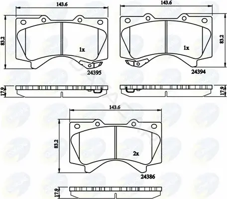 Тормозные колодки COMLINE CBP31661