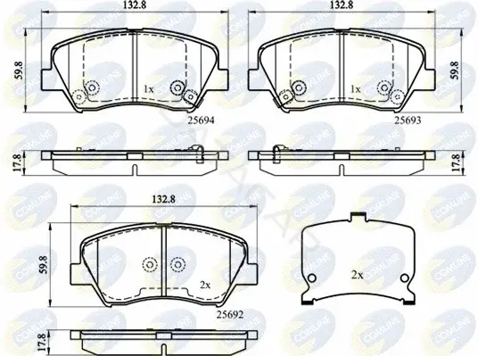Тормозные колодки COMLINE CBP32152