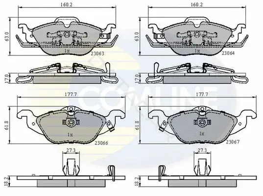 Тормозные колодки COMLINE CBP3584