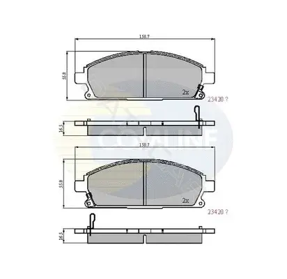 Тормозные колодки COMLINE CBP3591