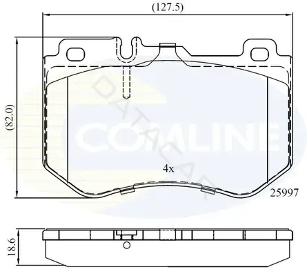 Тормозные колодки COMLINE CBP02347