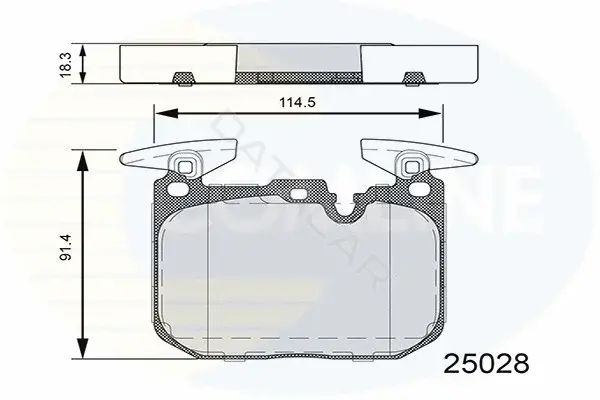 Тормозные колодки COMLINE CBP06110