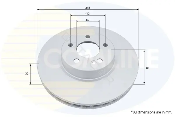 Тормозные диски COMLINE ADC5040V