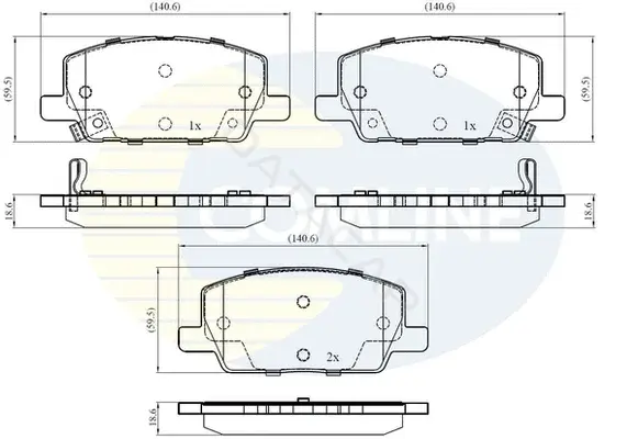 Тормозные колодки COMLINE CBP32437