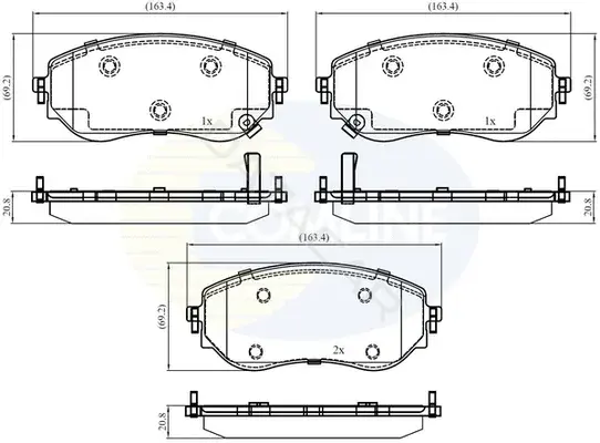 Тормозные колодки COMLINE CBP32457