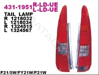 Задние фонари DEPO 431-1951R-LD-UE