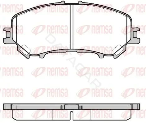 Тормозные колодки REMSA 1318.22