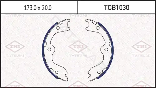Барабанные колодки TATSUMI TCB1030