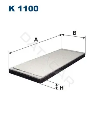 Фильтр салонный FILTRON K1100