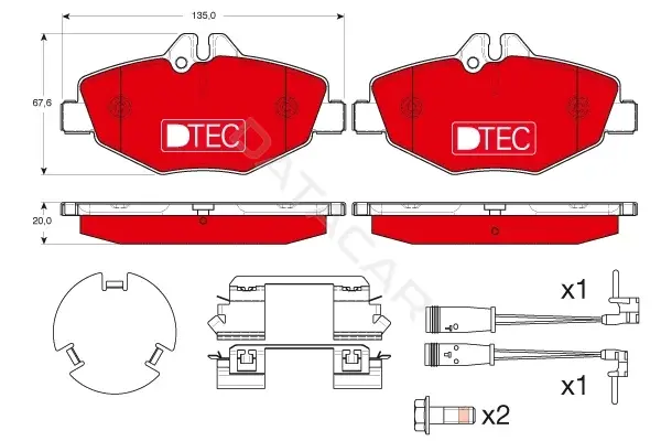 Тормозные колодки TRW GDB1542DTE