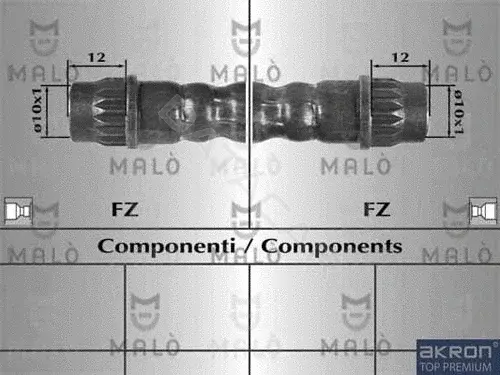 Тормозные шланги MALO 80747
