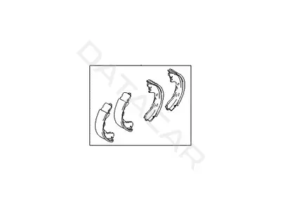 Барабанные колодки HYUNDAI/KIA/MOBIS 583502EA10