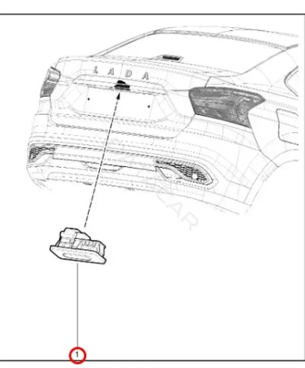 Кнопка крышки багажника LADA 8450110865