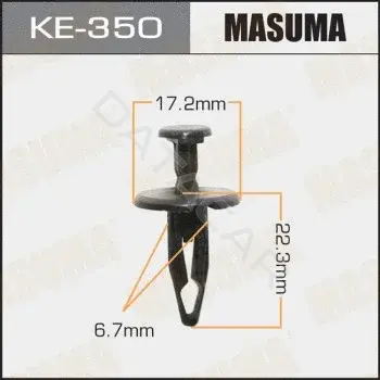 Клипсы, фиксаторы, зажимы MASUMA KE-350