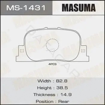 Барабанные колодки MASUMA MS-1431
