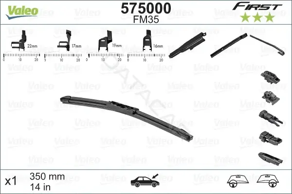 Щетки стеклоочистителя VALEO 575000