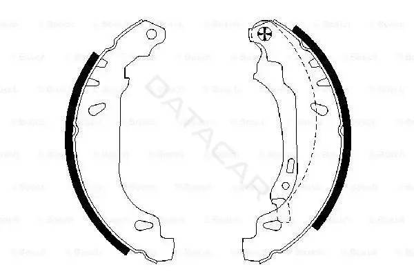Барабанные колодки BOSCH 0986487556