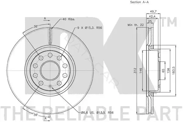 Тормозные диски NK 3147115