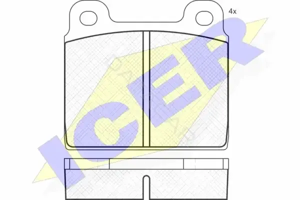 Тормозные колодки ICER 180011