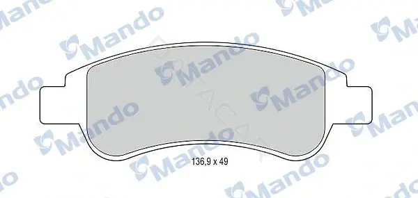 Тормозные колодки MANDO MBF015153